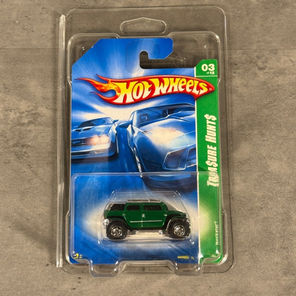 Hot Wheels Rockster Treasure Hunt 2008 Green SUV Die-Cast 1:64 NEW